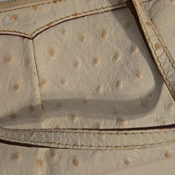 DOONEY & BOURKE White Ostrich Leather Wristlet - Picture 7 of 10
